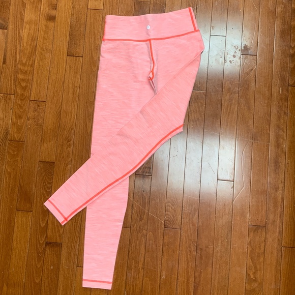 Lululemon Heathered Orange Wunder Under Size 6 - Picture 3 of 3